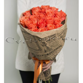 Букет розовых роз, купить цветы Тольятти, доставка цветов в Тольятти, букет из розовых роз, Cvet-pro