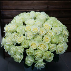 51 белая роза, купить цветы Тольятти, доставка цветов в Тольятти, 51 белая роза, Cvet-pro