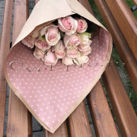 Букет Для неё, купить цветы Тольятти, доставка цветов в Тольятти, букет нежно розовых роз, Cvet-pro