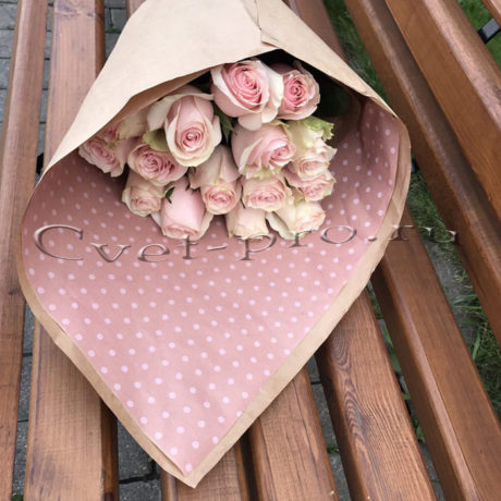 Букет Для неё, купить цветы Тольятти, доставка цветов в Тольятти, букет нежно розовых роз, Cvet-pro