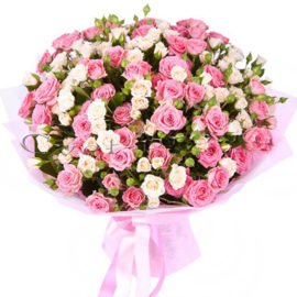 Букет Клубника со сливками, купить цветы Тольятти, доставка цветов Тольятти, Cvet-pro