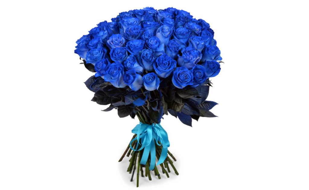 цветы стиль, синий
